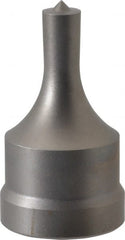 Cleveland Steel Tool - 11/32 Inch Diameter Round Ironworker Punch - 1-1/32 Inch Body Diameter, 1-5/32 Inch Head Diameter, 1-15/16 Inch Overall Length - Exact Tooling
