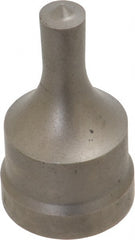 Cleveland Steel Tool - 3/8 Inch Diameter Round Ironworker Punch - 1-1/32 Inch Body Diameter, 1-5/32 Inch Head Diameter, 1-15/16 Inch Overall Length - Exact Tooling