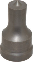 Cleveland Steel Tool - 5/8 Inch Diameter Round Ironworker Punch - 1-1/32 Inch Body Diameter, 1-5/32 Inch Head Diameter, 1-15/16 Inch Overall Length - Exact Tooling