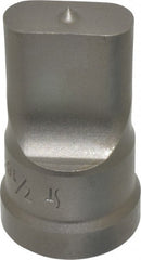 Cleveland Steel Tool - 7/16 Inch Wide Oblong Ironworker Punch - 1-1/32 Inch Body Diameter, 1-5/32 Inch Head Diameter, 1-15/16 Inch Overall Length - Exact Tooling