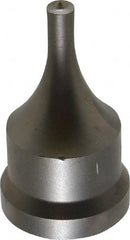 Cleveland Steel Tool - 1/4 Inch Diameter Round Ironworker Punch - 1-1/16 Inch Body Diameter, 1-7/32 Inch Head Diameter, 2-1/8 Inch Overall Length - Exact Tooling