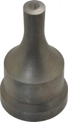 Cleveland Steel Tool - 3/8 Inch Diameter Round Ironworker Punch - 1-1/16 Inch Body Diameter, 1-7/32 Inch Head Diameter, 2-1/8 Inch Overall Length - Exact Tooling