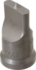 Cleveland Steel Tool - 5/16 Inch Wide Oblong Ironworker Punch - 1-1/16 Inch Body Diameter, 1-7/32 Inch Head Diameter, 2-1/8 Inch Overall Length - Exact Tooling