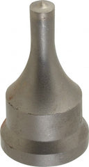 Cleveland Steel Tool - 11/32 Inch Diameter Round Ironworker Punch - 1-1/16 Inch Body Diameter, 1.24 Inch Head Diameter, 2-3/16 Inch Overall Length - Exact Tooling