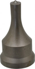 Cleveland Steel Tool - 3/8 Inch Diameter Round Ironworker Punch - 1-1/16 Inch Body Diameter, 1.24 Inch Head Diameter, 2-3/16 Inch Overall Length - Exact Tooling