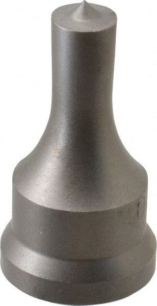 Cleveland Steel Tool - 1/2 Inch Diameter Round Ironworker Punch - 1-1/16 Inch Body Diameter, 1.24 Inch Head Diameter, 2-3/16 Inch Overall Length - Exact Tooling
