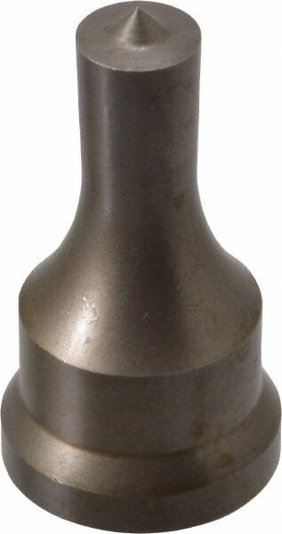 Cleveland Steel Tool - 17/32 Inch Diameter Round Ironworker Punch - 1-1/16 Inch Body Diameter, 1.24 Inch Head Diameter, 2-3/16 Inch Overall Length - Exact Tooling