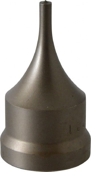 Cleveland Steel Tool - 3/16 Inch Diameter Round Ironworker Punch - 1-7/32 Inch Body Diameter, 1-3/8 Inch Head Diameter, 2-3/8 Inch Overall Length - Exact Tooling