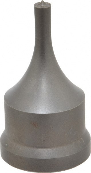 Cleveland Steel Tool - 1/4 Inch Diameter Round Ironworker Punch - 1-7/32 Inch Body Diameter, 1-3/8 Inch Head Diameter, 2-3/8 Inch Overall Length - Exact Tooling