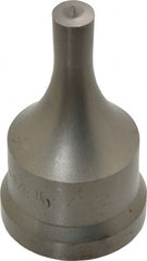 Cleveland Steel Tool - 3/8 Inch Diameter Round Ironworker Punch - 1-7/32 Inch Body Diameter, 1-3/8 Inch Head Diameter, 2-3/8 Inch Overall Length - Exact Tooling