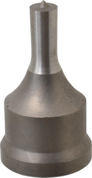 Cleveland Steel Tool - 13/32 Inch Diameter Round Ironworker Punch - 1-7/32 Inch Body Diameter, 1-3/8 Inch Head Diameter, 2-3/8 Inch Overall Length - Exact Tooling