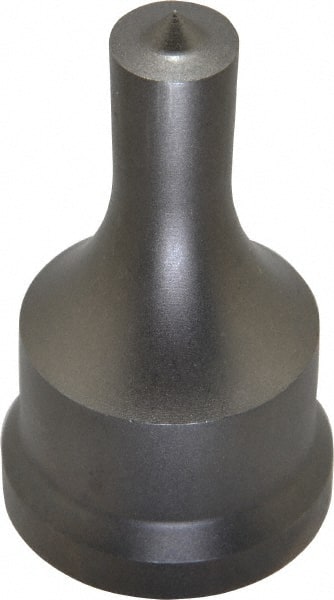 Cleveland Steel Tool - 1/2 Inch Diameter Round Ironworker Punch - 1-7/32 Inch Body Diameter, 1-3/8 Inch Head Diameter, 2-3/8 Inch Overall Length - Exact Tooling