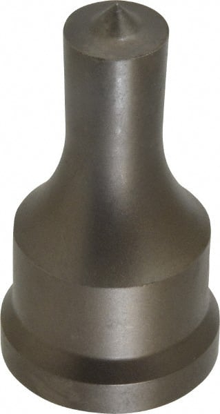 Cleveland Steel Tool - 5/8 Inch Diameter Round Ironworker Punch - 1-7/32 Inch Body Diameter, 1-3/8 Inch Head Diameter, 2-3/8 Inch Overall Length - Exact Tooling