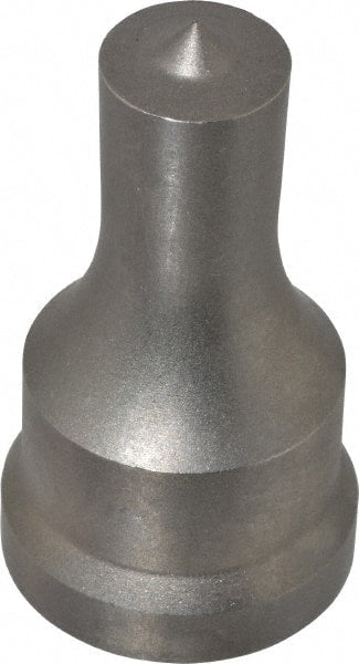 Cleveland Steel Tool - 11/16 Inch Diameter Round Ironworker Punch - 1-7/32 Inch Body Diameter, 1-3/8 Inch Head Diameter, 2-3/8 Inch Overall Length - Exact Tooling