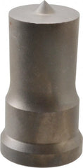 Cleveland Steel Tool - 1-1/8 Inch Diameter Round Ironworker Punch - 1-7/32 Inch Body Diameter, 1-3/8 Inch Head Diameter, 2-3/8 Inch Overall Length - Exact Tooling