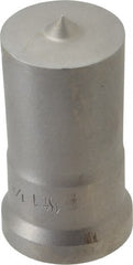 Cleveland Steel Tool - 1-1/4 Inch Diameter Round Ironworker Punch - 1-7/32 Inch Body Diameter, 1-3/8 Inch Head Diameter, 2-3/8 Inch Overall Length - Exact Tooling