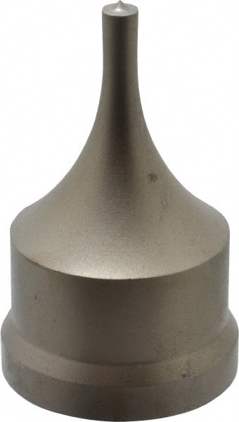 Cleveland Steel Tool - 1/4 Inch Diameter Round Ironworker Punch - 1-17/32 Inch Body Diameter, 1-11/16 Inch Head Diameter, 2-11/16 Inch Overall Length - Exact Tooling