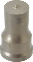 Cleveland Steel Tool - 1-1/4 Inch Diameter Round Ironworker Punch - 1-17/32 Inch Body Diameter, 1-11/16 Inch Head Diameter, 2-11/16 Inch Overall Length - Exact Tooling