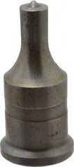 Cleveland Steel Tool - 7/16 Inch Diameter Round Ironworker Punch - 1 Inch Body Diameter, 1-3/16 Inch Head Diameter, 2-7/16 Inch Overall Length - Exact Tooling