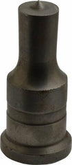 Cleveland Steel Tool - 13/16 Inch Diameter Round Ironworker Punch - 1-1/4 Inch Body Diameter, 1-1/2 Inch Head Diameter, 3-1/8 Inch Overall Length - Exact Tooling