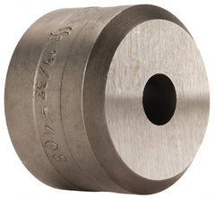 Cleveland Steel Tool - 13/32 Inch Diameter Round Ironworker Die - 1-1/2 Inch Head Diameter, 1 Inch Head Height - Exact Tooling