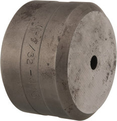 Cleveland Steel Tool - 7/32 Inch Diameter Round Ironworker Die - 1-13/16 Inch Head Diameter, 1-1/8 Inch Head Height - Exact Tooling