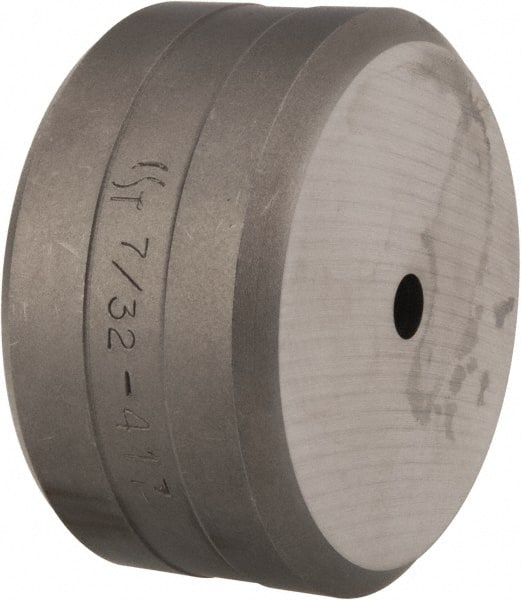 Cleveland Steel Tool - 7/32 Inch Diameter Round Ironworker Die - 2 Inch Head Diameter, 1 Inch Head Height - Exact Tooling