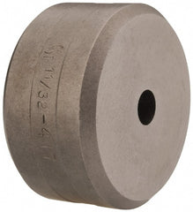 Cleveland Steel Tool - 11/32 Inch Diameter Round Ironworker Die - 2 Inch Head Diameter, 1 Inch Head Height - Exact Tooling