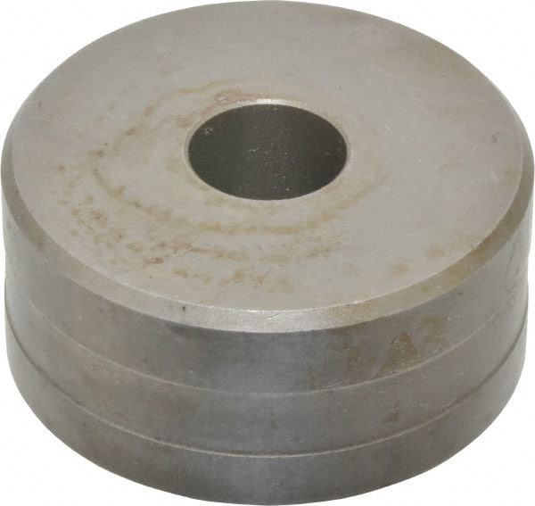 Cleveland Steel Tool - 15/32 Inch Diameter Round Ironworker Die - 2 Inch Head Diameter, 1 Inch Head Height - Exact Tooling