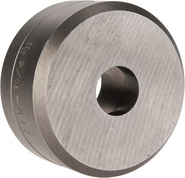 Cleveland Steel Tool - 9/16 Inch Diameter Round Ironworker Die - 2 Inch Head Diameter, 1 Inch Head Height - Exact Tooling