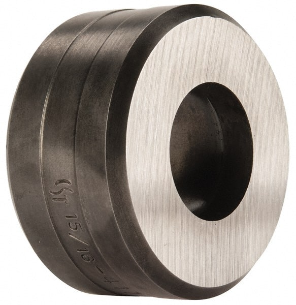 Cleveland Steel Tool - 15/16 Inch Diameter Round Ironworker Die - 2 Inch Head Diameter, 1 Inch Head Height - Exact Tooling