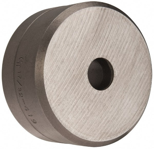 Cleveland Steel Tool - 17/32 Inch Diameter Round Ironworker Die - 2-3/8 Inch Head Diameter, 1-1/4 Inch Head Height - Exact Tooling