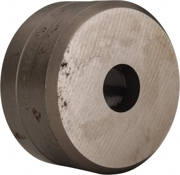 Cleveland Steel Tool - 21/32 Inch Diameter Round Ironworker Die - 2-3/8 Inch Head Diameter, 1-1/4 Inch Head Height - Exact Tooling
