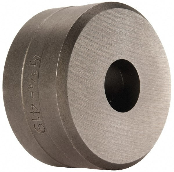 Cleveland Steel Tool - 3/4 Inch Diameter Round Ironworker Die - 2-3/8 Inch Head Diameter, 1-1/4 Inch Head Height - Exact Tooling