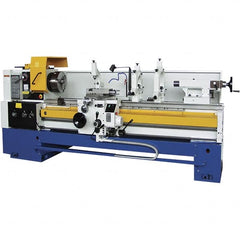 Summit - 28-1/2" Swing, 60" Between Centers, 120 Volt, Triple Phase Toolroom Lathe - 6MT Taper, 15 hp, 20 to 1,250 RPM, 4-1/8" Bore Diam, 48" Deep x 70" High x 136" Long - Exact Tooling