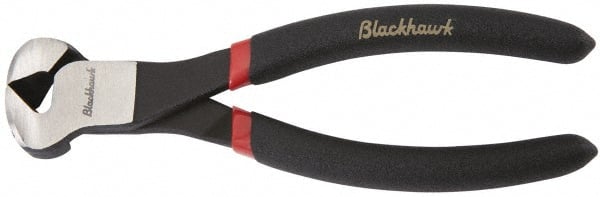 Blackhawk by Proto - 6-5/8" OAL, 12 AWG Capacity, End Cutting Pliers - 5/16" Jaw Length x 1-3/4" Jaw Width, Cushion Grip Handle - Exact Tooling