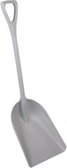 Remco - 17-1/8" High Square Plastic Shovel - 27" Long D-Grip Handle - Exact Tooling