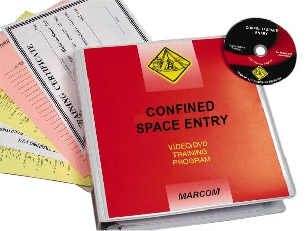 Marcom - Confined Space Entry, Multimedia Training Kit - 19 Minute Run Time DVD, English and Spanish - Exact Tooling