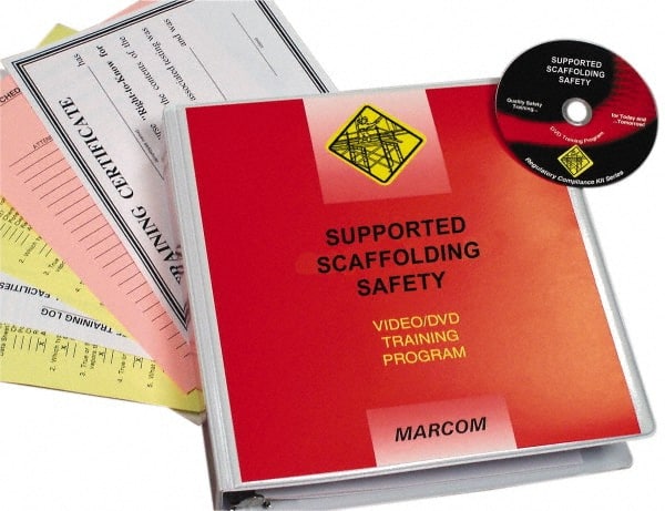 Marcom - Supported Scaffolding Safety, Multimedia Training Kit - 20 Minute Run Time DVD, English and Spanish - Exact Tooling