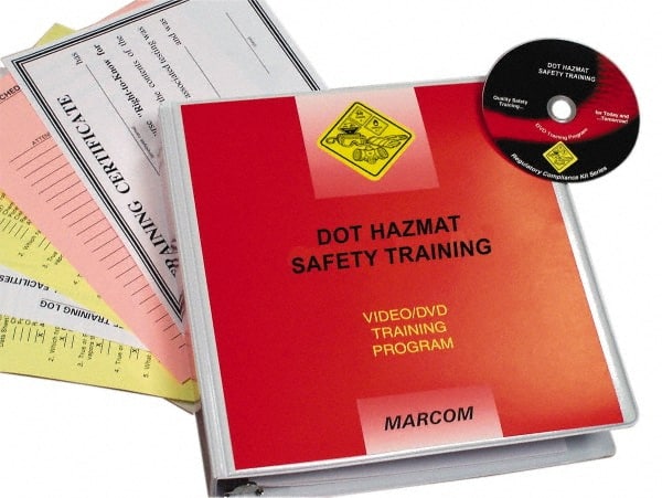Marcom - DOT HazMat Safety, Multimedia Training Kit - 18 Minute Run Time DVD, English and Spanish - Exact Tooling