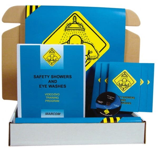 Marcom - Safety Showers and Eye Washes, Multimedia Training Kit - 12 Minute Run Time DVD, English and Spanish - Exact Tooling