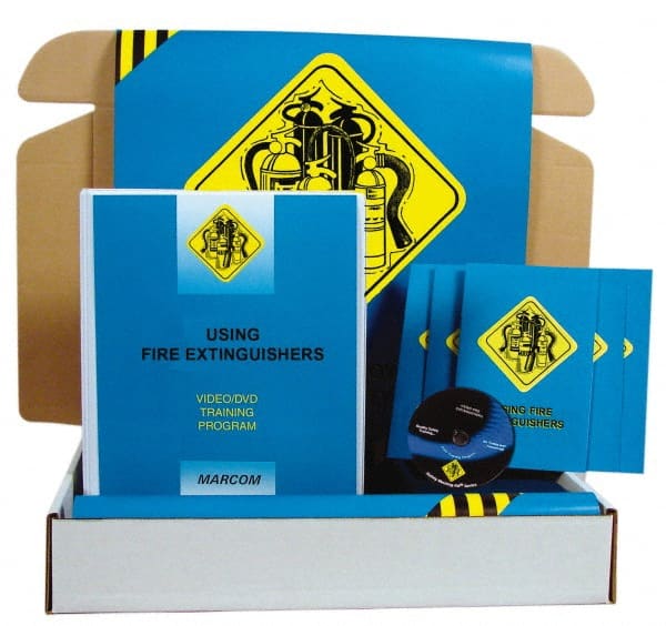 Marcom - Using Fire Extinguishers, Multimedia Training Kit - 18 Minute Run Time DVD, English and Spanish - Exact Tooling