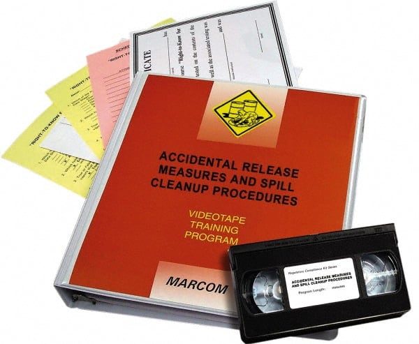 Marcom - Accidental Release Measures and Spill Cleanup Procedures, Multimedia Training Kit - 19 min Run Time DVD, 1 Course, English & Spanish - Exact Tooling