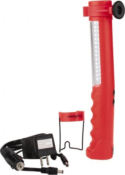 Bayco - 12 VDC & 120 VAC, 1 Watt, Cordless, LED Portable Handheld Work Light - 1 Head, 170 & 200 Lumens, Polymer, 292mm Long x 58mm Wide x 53mm High - Exact Tooling