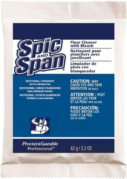 Spic & Span - Packet Cleaner - Use on Ceramic Tile, Laminate Surfaces, Linoleum, Quarry Tile, Cement, Concrete, Vinyl Tile, Terra Cotta, Terrazzo, Vinyl Composite Tile (VCT) - Exact Tooling