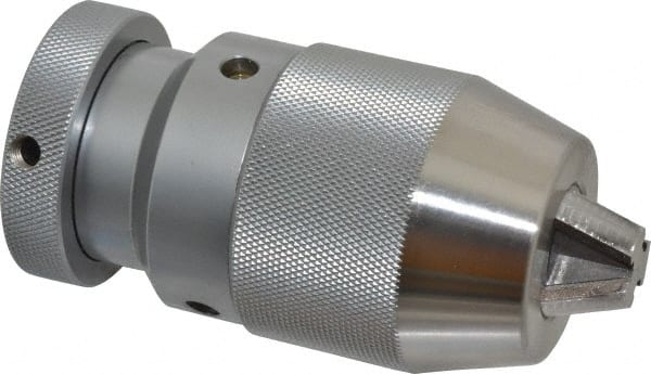 Value Collection - JT6, 0 to 1/2" Capacity, Steel Tapered Mount Drill Chuck - Keyless - Exact Tooling