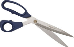Heritage Cutlery - 5-1/2" LOC, 12" OAL Stainless Steel Heavy Duty Shears - Ambidextrous, Plastic Bent Handle, For General Purpose Use - Exact Tooling