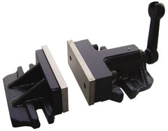 Interstate - 8" Jaw Width, Horizontal Stationary Machine Vise - Manual Operation, 1 Station, 13.39" Long x 3-3/16" Deep, 2-3/4" Jaw Height - Exact Tooling