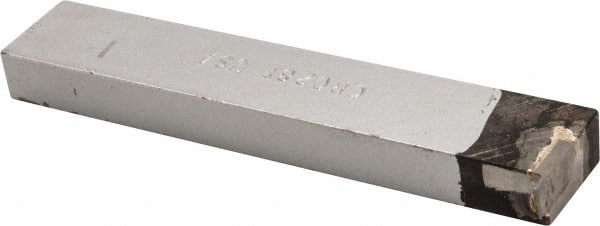 Accupro - 3/4 x 3/8" Shank, Full, Cutoff & Grooving Single Point Tool Bit - GR-028F, Grade Micrograin, 0.028" Groove Width, 0.09" Depth of Cut - Exact Tooling