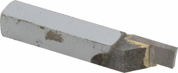 Accupro - 3/8 x 3/8" Shank, Cutoff & Grooving Single Point Tool Bit - GS-096002, Grade Micrograin, 0.096" Groove Width, 0.3" Depth of Cut - Exact Tooling